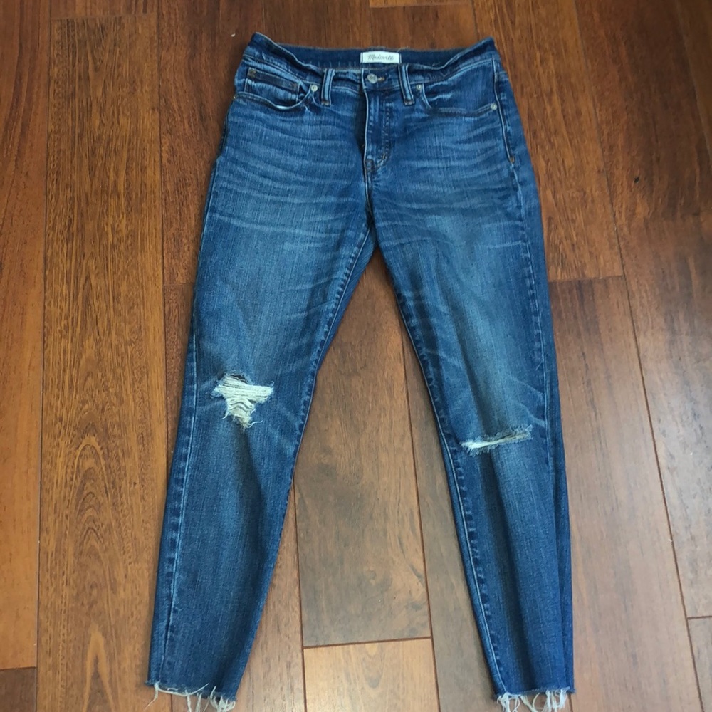Madewell high rise skinny cropped jeans. Size 28.